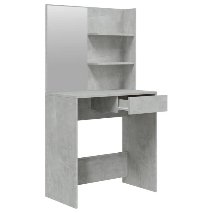 Dressing Table with Mirror Concrete Grey 74.5x40x141 cm - Premium  from Home Treasures - Just £71.99! Shop now at Home Treasures