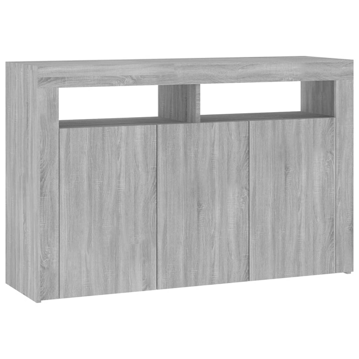 Modern Sideboard with RGB LED Lights in Grey Sonoma - 115.5x30x75 cm - Stylish & Functional Storage Solution - Premium  from Home Treasures - Just £124.99! Shop now at Home Treasures