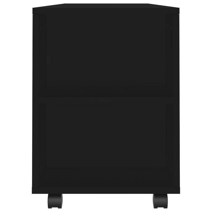 Black TV Cabinet - 102x34.5x43 cm - Engineered Wood - Modern & Durable Entertainment Stand - Premium  from Home Treasures - Just £59.99! Shop now at Home Treasures