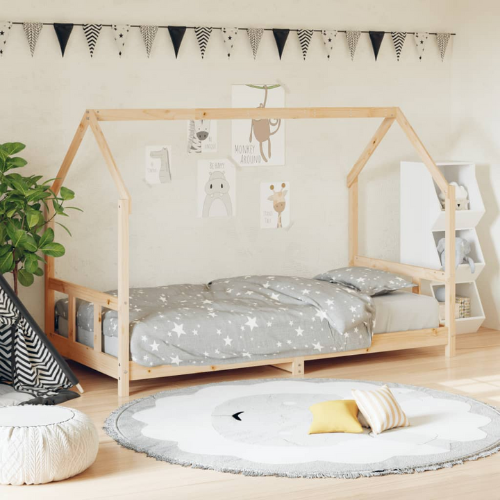 Children's Bed Frame Bed Frame 90x190 cm - Solid Pine Wood, Durable & Fun Design for Children - Premium  from Home Treasures - Just £124.99! Shop now at Home Treasures