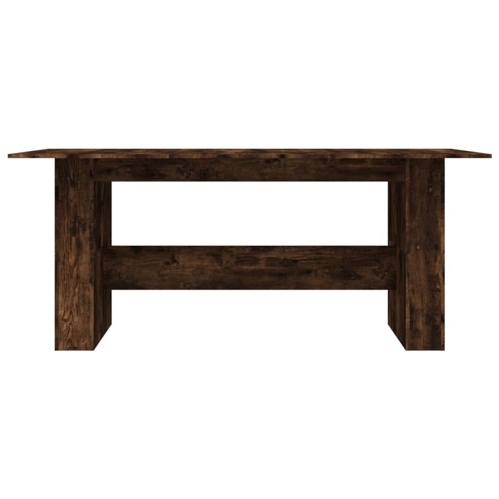 Smoked Oak Dining Table 180x90x76 cm - Engineered Wood, Modern and Elegant Design - Premium  from Home Treasures - Just £149.99! Shop now at Home Treasures