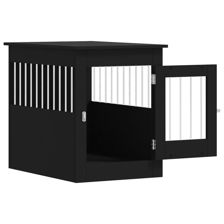 Dog Crate Furniture Black 55x80x68 cm - Engineered Wood - Premium  from Home Treasures - Just £90.99! Shop now at Home Treasures