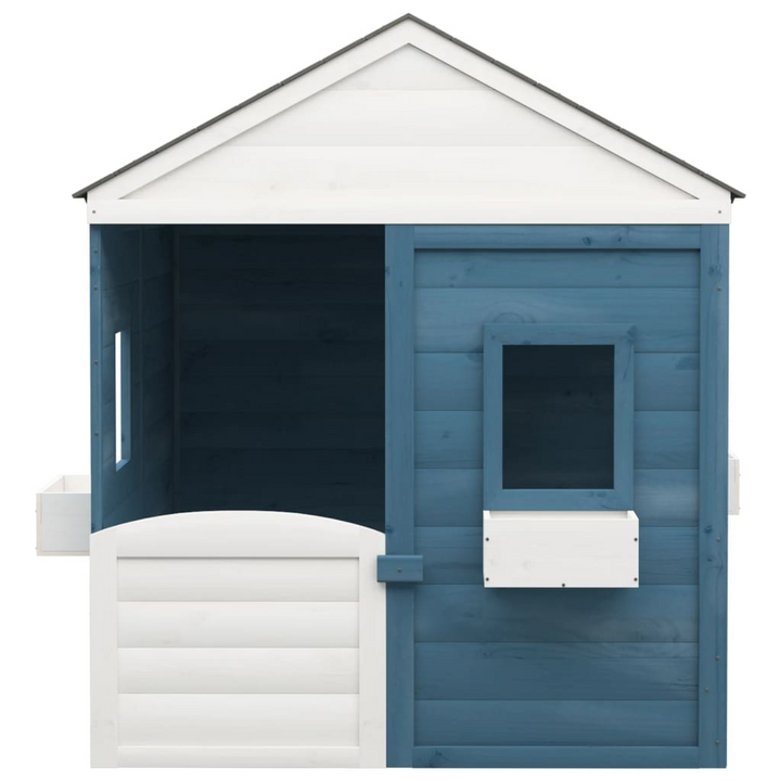 Children's Wooden Playhouse with Lockable Door & Flower Pots - Outdoor Fun for Ages 3-12 - Premium  from Home Treasures - Just £361.99! Shop now at Home Treasures