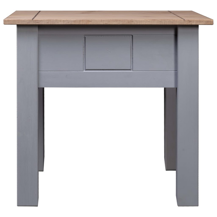 PANAMA Nightstand in Grey | Solid Pinewood Bedside Table | 50.5x50.5x52.5 cm - Premium  from Home Treasures - Just £42.99! Shop now at Home Treasures