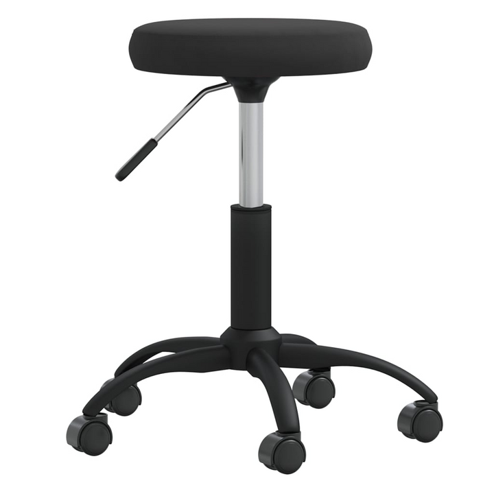 Black Velvet Office Swivel Chair - Adjustable, Comfortable & Stylish Seating for Your Home Office - Premium  from Home Treasures - Just £54.99! Shop now at Home Treasures