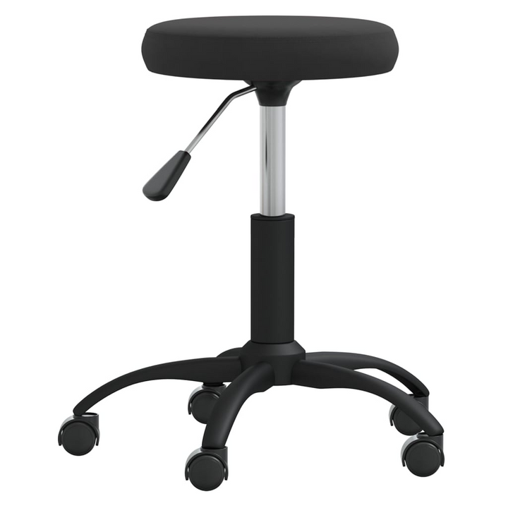 Black Velvet Office Swivel Chair - Adjustable, Comfortable & Stylish Seating for Your Home Office - Premium  from Home Treasures - Just £54.99! Shop now at Home Treasures