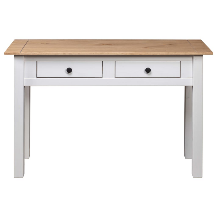 Panama White Console Table - Solid Pine Wood, 110x40x72 cm, Rustic & Stylish - Premium  from Home Treasures - Just £111.99! Shop now at Home Treasures