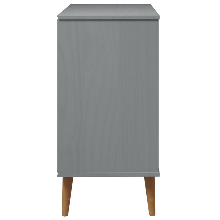 MOLDE Drawer Cabinet in Grey - Solid Pine Wood, 80x40x80 cm - Premium  from Home Treasures - Just £149.99! Shop now at Home Treasures