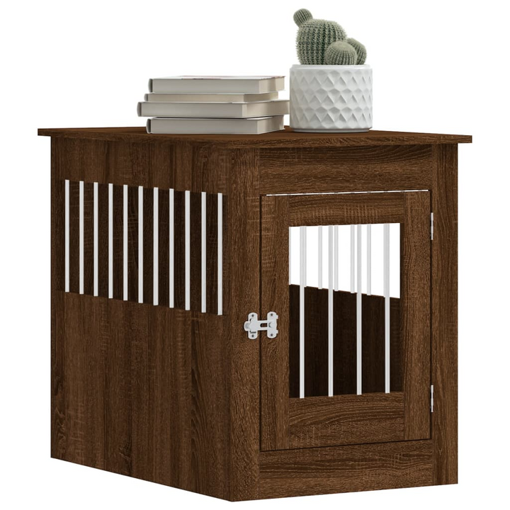 Dog Crate Furniture Brown Oak 55x80x68 cm - Sturdy, Stylish and Functional - Premium  from Home Treasures - Just £94.99! Shop now at Home Treasures