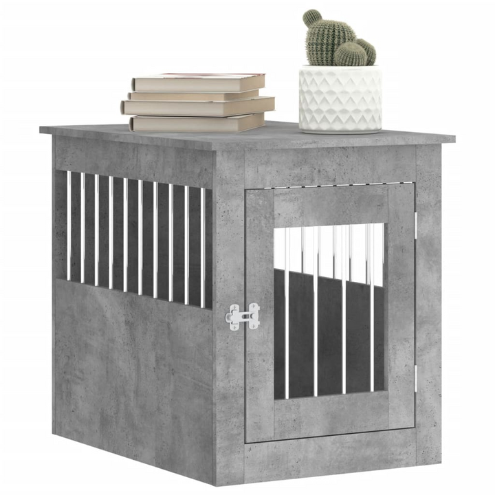 Dog Crate Furniture Concrete Grey 55x75x65 cm - Durable and Stylish - Premium  from Home Treasures - Just £93.99! Shop now at Home Treasures