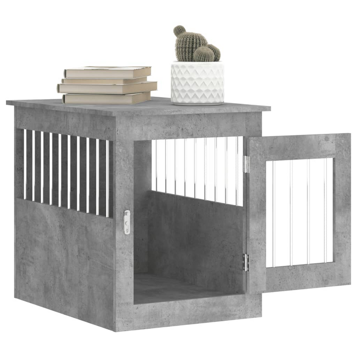 Dog Crate Furniture Concrete Grey 55x75x65 cm - Durable and Stylish - Premium  from Home Treasures - Just £93.99! Shop now at Home Treasures