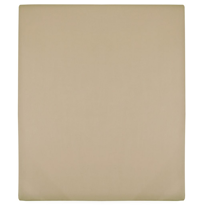 Jersey Fitted Sheet - Premium Taupe Cotton, 140x200 cm - Ultra-Soft & Breathable Bedding for Ultimate Comfort - Premium  from Home Treasures - Just £17.99! Shop now at Home Treasures