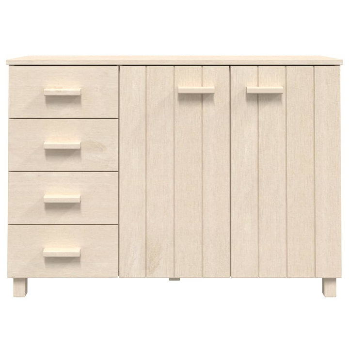 HAMAR Solid Pine Wood Sideboard in Honey Brown, 113x40x80 cm – Ample Storage and Elegant Design - Premium  from Home Treasures - Just £140.99! Shop now at Home Treasures