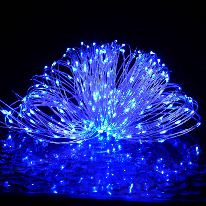 LED Micro Fairy String Lights - 400 Blue LEDs with 8 Lighting Functions for Indoor & Outdoor Decor - Premium  from Home Treasures - Just £23.99! Shop now at Home Treasures