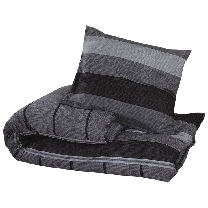 Dark Grey Cotton Duvet Cover Set - 220x240 cm | Luxurious, Soft & Durable Bedding - Premium  from Home Treasures - Just £37.99! Shop now at Home Treasures