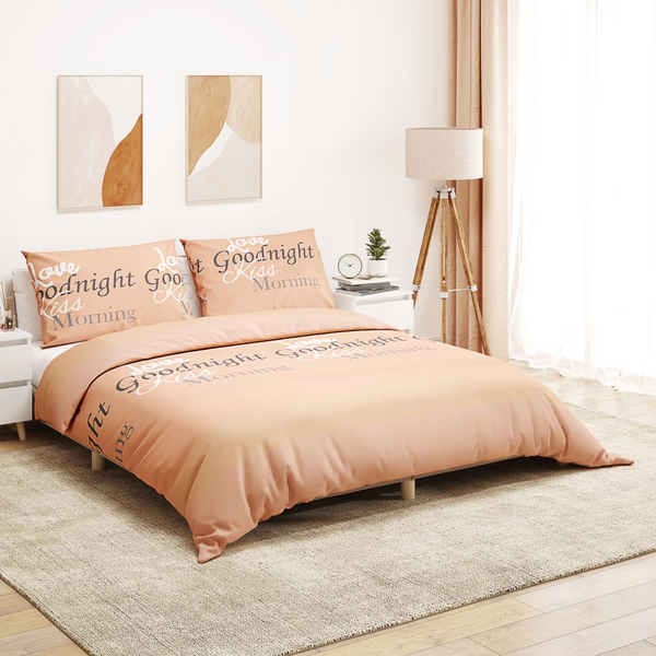 Duvet Cover Set - Soft Pink, 100% Cotton, 135x200 cm - Elegant & Comfortable Bedding - Premium  from Home Treasures - Just £27.99! Shop now at Home Treasures