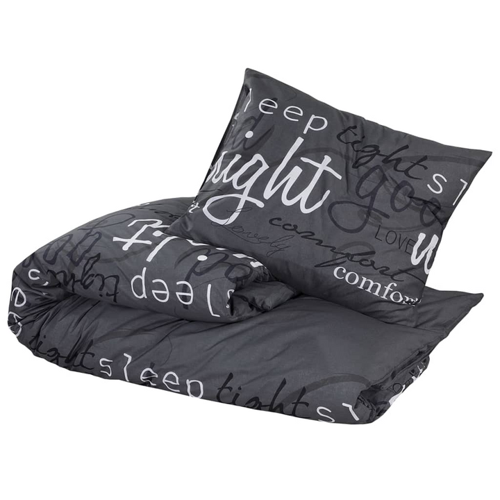 Black Cotton Duvet Cover Set - Super King Size 240x220 cm | Soft & Comfortable Bedding with Hidden Button Closure - Includes 2 Pillowcases - Premium  from Home Treasures - Just £36.99! Shop now at Home Treasures