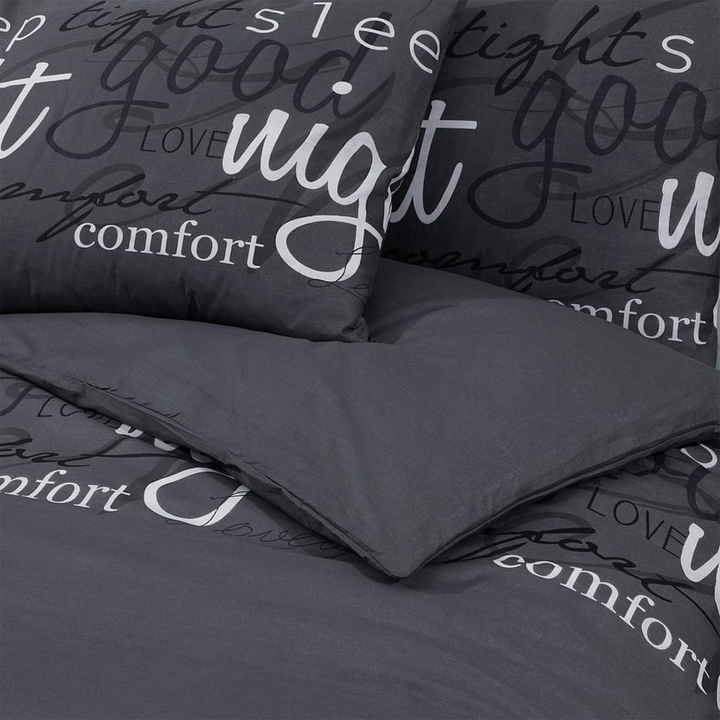 Black Cotton Duvet Cover Set - Super King Size 240x220 cm | Soft & Comfortable Bedding with Hidden Button Closure - Includes 2 Pillowcases - Premium  from Home Treasures - Just £36.99! Shop now at Home Treasures