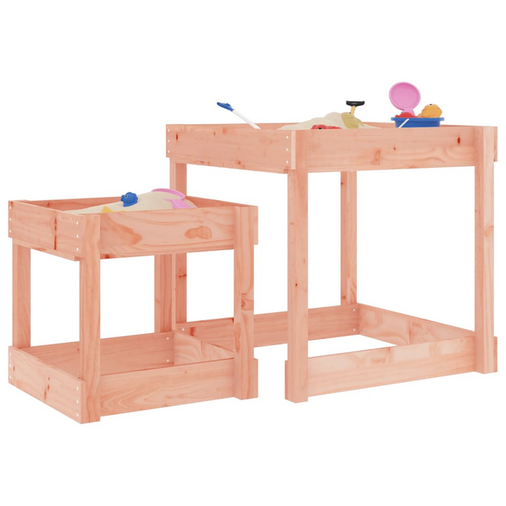 Wooden Sand Table Set – 2 Pieces, Solid Douglas Wood, Perfect for Outdoor Play & Sensory Activities - Premium  from Home Treasures - Just £61.99! Shop now at Home Treasures