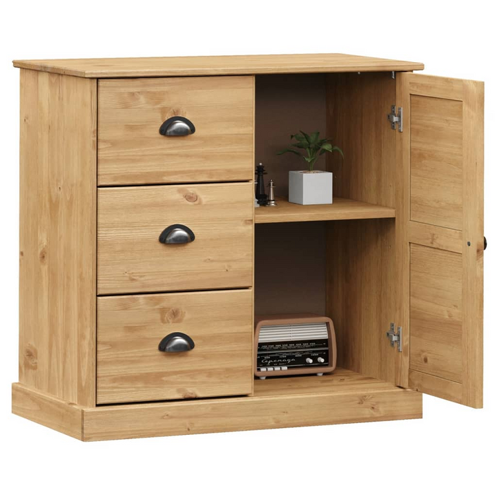 VIGO Solid Wood Pine Sideboard with Drawers - 78x40x75 cm - Stylish & Functional Storage Solution - Premium  from Home Treasures - Just £203.99! Shop now at Home Treasures