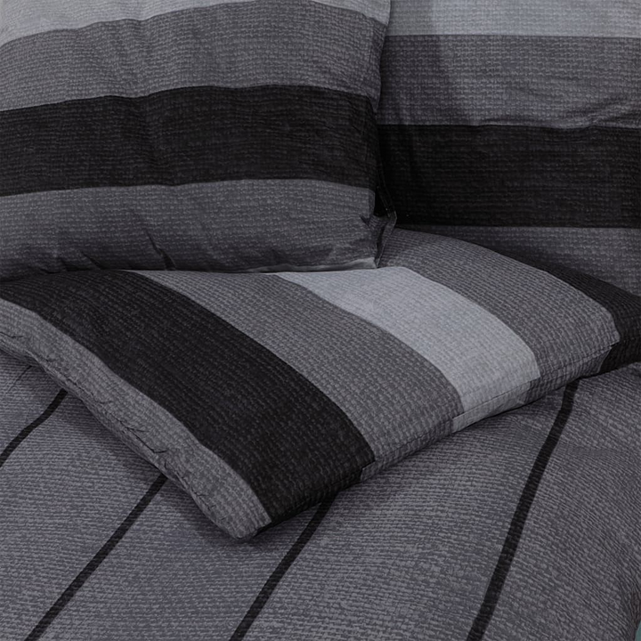 Dark Grey Duvet Cover Set 200x200 cm - 100% Cotton, Soft & Durable Bedding - Premium  from Home Treasures - Just £35.99! Shop now at Home Treasures