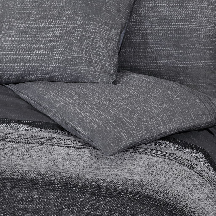 100% Cotton Duvet Cover Set - Dark Grey, 155x220 cm - Soft, Durable, and Elegant Bedding - Premium  from Home Treasures - Just £38.99! Shop now at Home Treasures