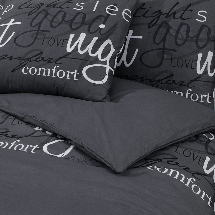 Black Cotton Duvet Cover Set - 200x200 cm, Soft & Elegant Bedding for Luxurious Comfort - Premium  from Home Treasures - Just £32.99! Shop now at Home Treasures