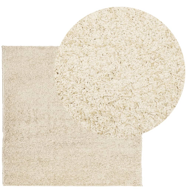 Luxurious Shaggy Rug PAMPLONA - High Pile Modern Gold 160x160 cm | Soft & Fluffy | OEKO-TEX Certified | Easy to Clean - Premium  from Home Treasures - Just £59.99! Shop now at Home Treasures