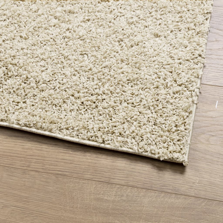 Luxurious Shaggy Rug PAMPLONA - High Pile Modern Gold 160x160 cm | Soft & Fluffy | OEKO-TEX Certified | Easy to Clean - Premium  from Home Treasures - Just £59.99! Shop now at Home Treasures