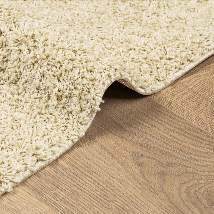 Luxurious Shaggy Rug PAMPLONA - High Pile Modern Gold 160x160 cm | Soft & Fluffy | OEKO-TEX Certified | Easy to Clean - Premium  from Home Treasures - Just £59.99! Shop now at Home Treasures