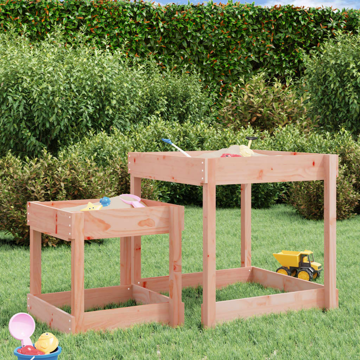 Wooden Sand Table Set – 2 Pieces, Solid Douglas Wood, Perfect for Outdoor Play & Sensory Activities - Premium  from Home Treasures - Just £61.99! Shop now at Home Treasures