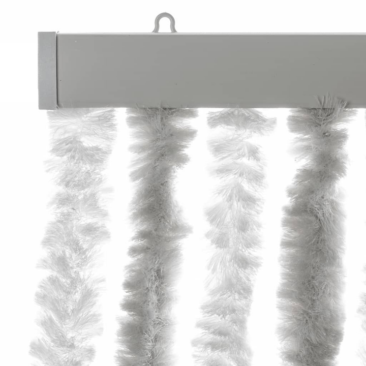 Light Grey and White Chenille Fly Curtain 100x230 cm - Insect Repellent, Privacy Protection & Heat Insulation - Premium  from Home Treasures - Just £68.99! Shop now at Home Treasures