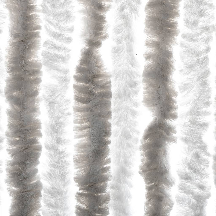 Light Grey and White Chenille Fly Curtain 100x230 cm - Insect Repellent, Privacy Protection & Heat Insulation - Premium  from Home Treasures - Just £68.99! Shop now at Home Treasures