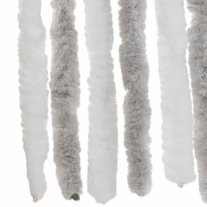 Light Grey and White Chenille Fly Curtain 100x230 cm - Insect Repellent, Privacy Protection & Heat Insulation - Premium  from Home Treasures - Just £68.99! Shop now at Home Treasures