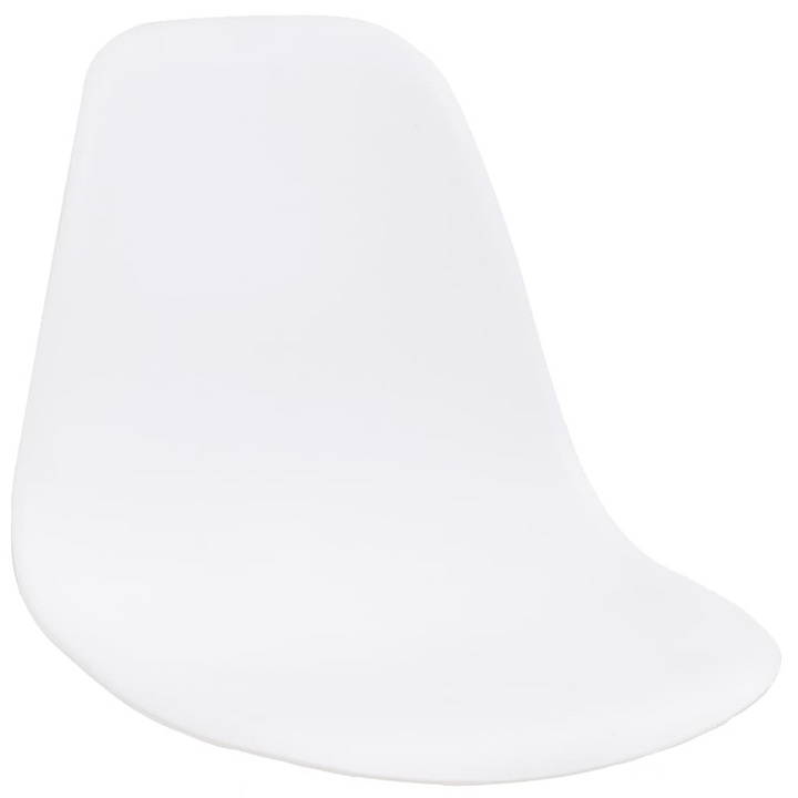 Elegant and Durable White Plastic Chair Seats - Set of 4 for Modern Dining - Premium  from Home Treasures - Just £109.99! Shop now at Home Treasures