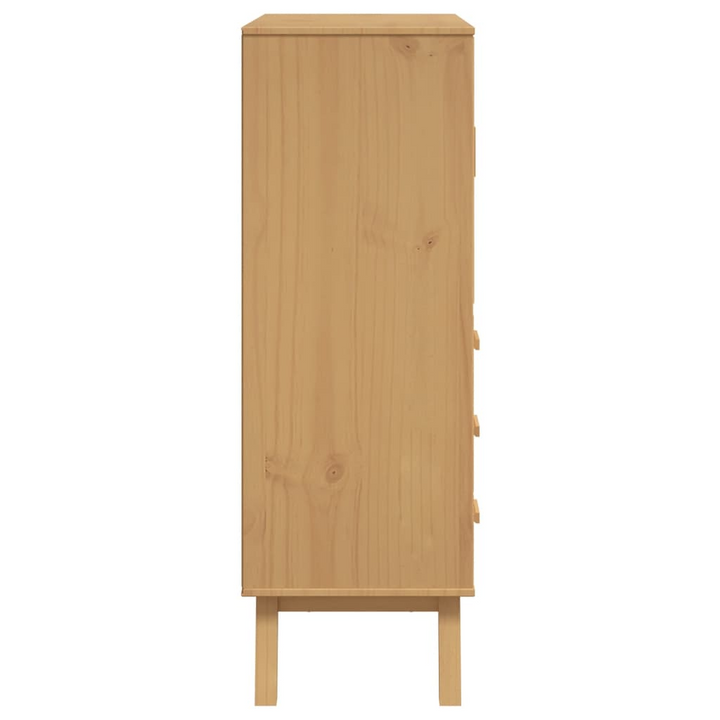 OLDEN Highboard in Brown - Solid Pine Wood Storage Cabinet (85x43x125 cm) - Premium  from Home Treasures - Just £318.99! Shop now at Home Treasures