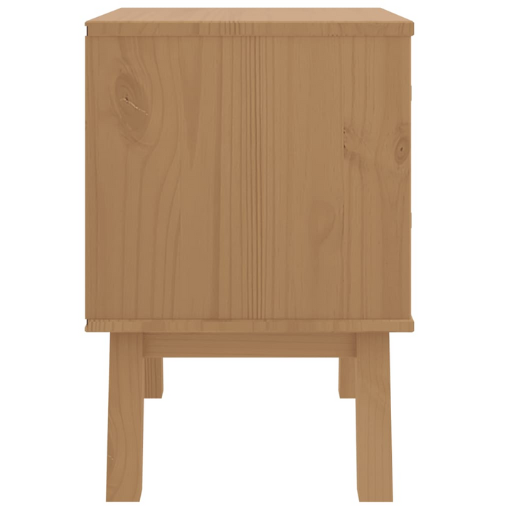 OLDEN Bedside Cabinet - Solid Wood Pine Nightstand with 2 Drawers - Rustic Scandinavian Charm - Premium  from Home Treasures - Just £71.99! Shop now at Home Treasures