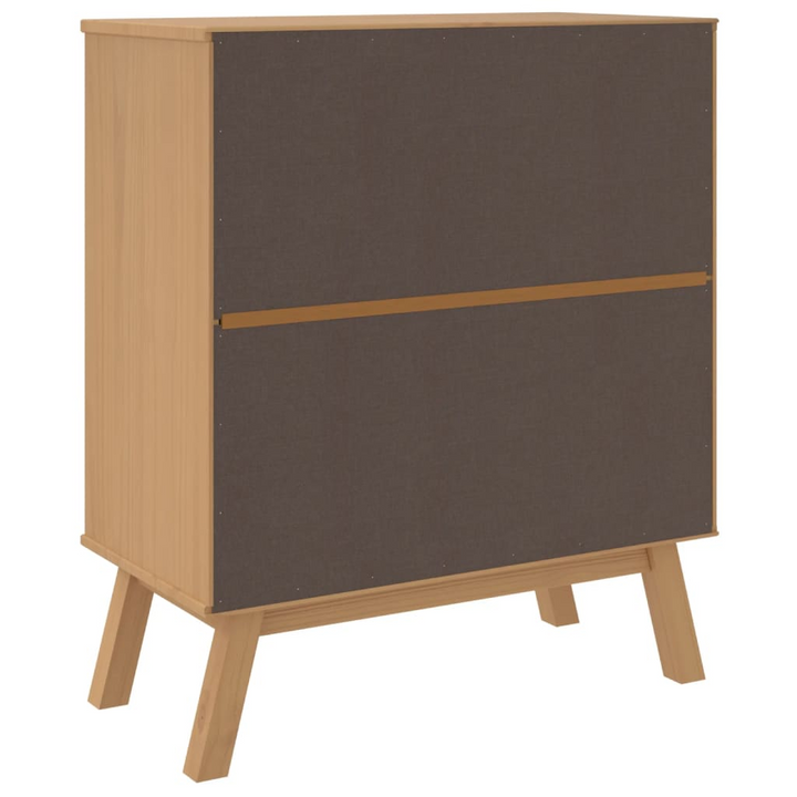 OLDEN Drawer Cabinet in Grey & Brown | Solid Pine Wood | Scandinavian Design | 4 Spacious Drawers - Premium  from Home Treasures - Just £125.99! Shop now at Home Treasures