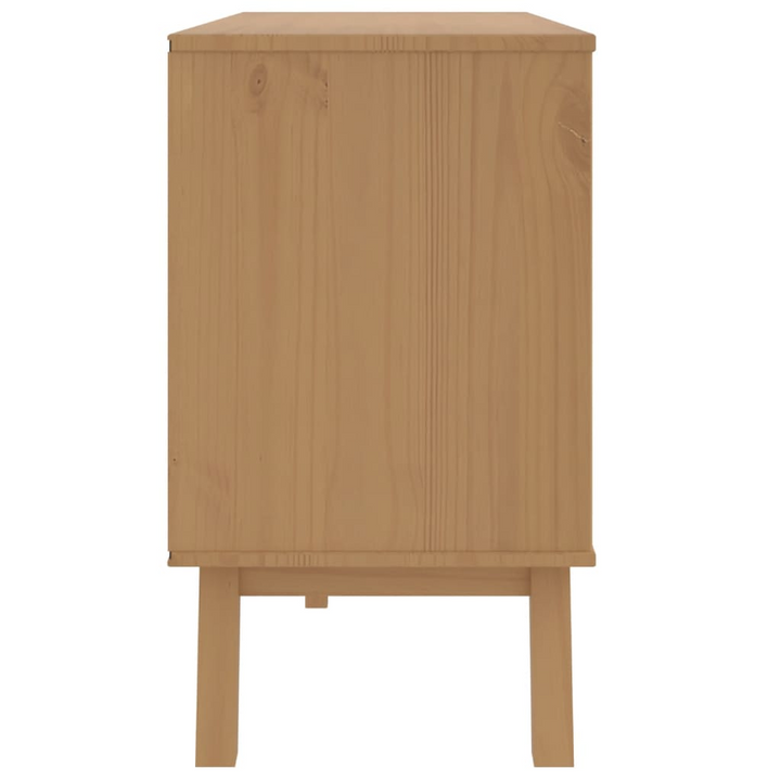 OLDEN Drawer Cabinet in White and Brown Solid Wood Pine - Scandinavian Elegance - Premium  from Home Treasures - Just £164.99! Shop now at Home Treasures