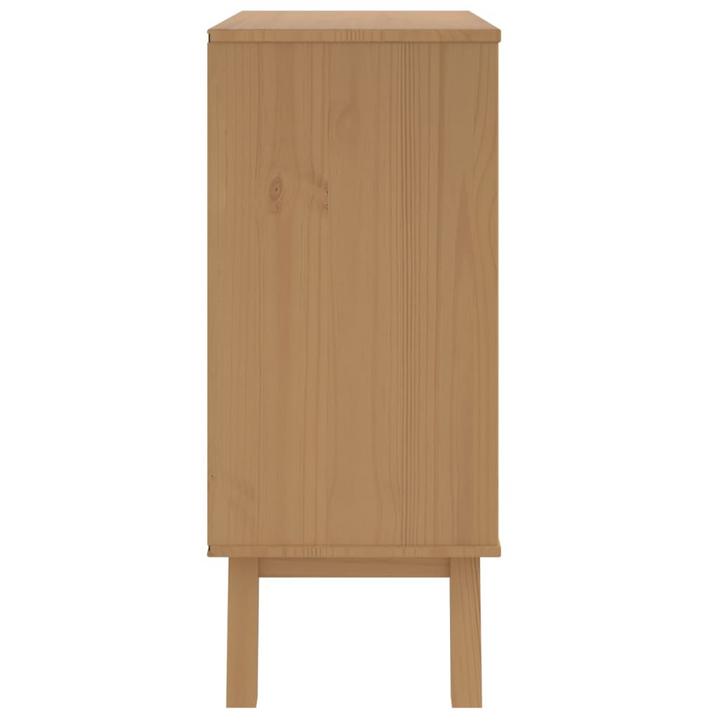 OLDEN Drawer Cabinet in White and Brown Solid Wood Pine - Scandinavian Charm | Ample Storage | Sturdy & Stable - Premium  from Home Treasures - Just £154.99! Shop now at Home Treasures