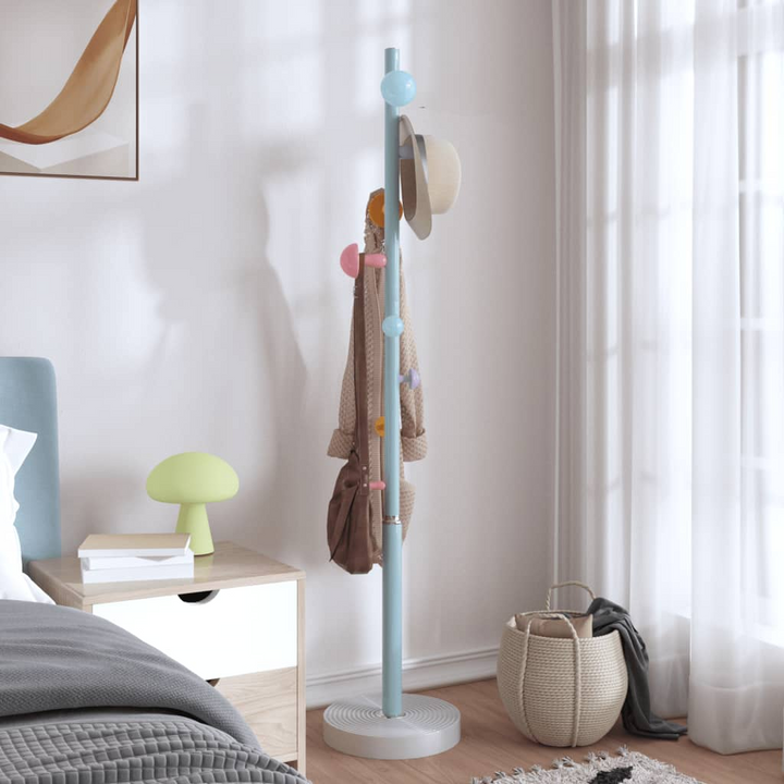 Blue 172 cm Powder-Coated Iron Coat Stand – Sturdy & Stylish Storage Solution for Your Home - Premium  from Home Treasures - Just £34.99! Shop now at Home Treasures