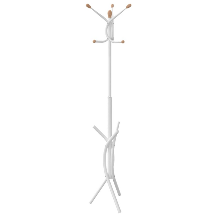 Coat Stand White 176 cm | Powder-coated Iron with 9 Hooks for Organized Storage - Premium  from Home Treasures - Just £27.99! Shop now at Home Treasures