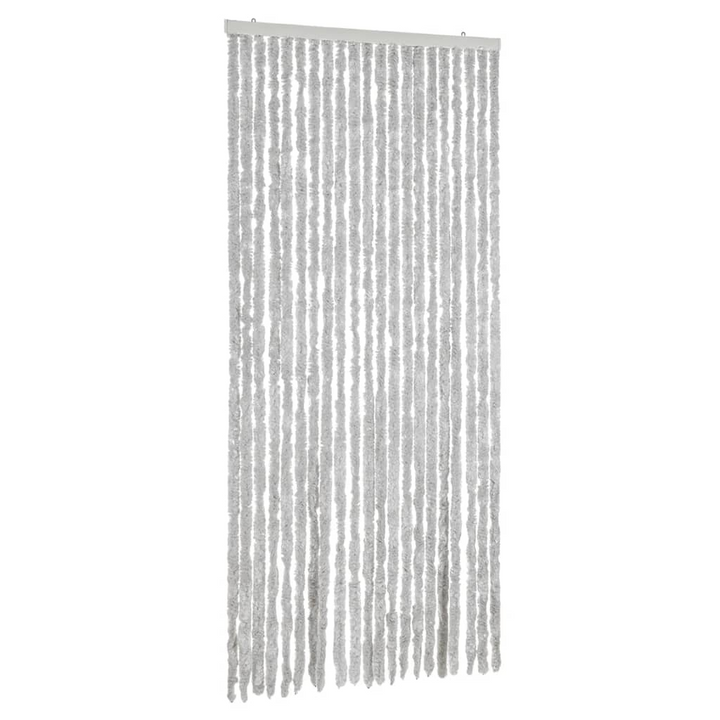 Fly Curtain in Grey 100x200 cm Chenille - Insect Protection Door Curtain, Quiet & Safe, Easy to Clean - Premium  from Home Treasures - Just £65.99! Shop now at Home Treasures