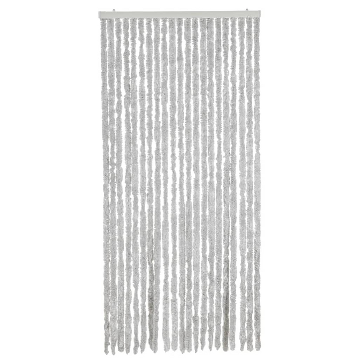 Fly Curtain in Grey 100x200 cm Chenille - Insect Protection Door Curtain, Quiet & Safe, Easy to Clean - Premium  from Home Treasures - Just £65.99! Shop now at Home Treasures