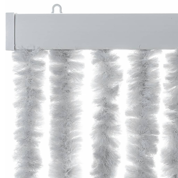 Fly Curtain in Grey 100x200 cm Chenille - Insect Protection Door Curtain, Quiet & Safe, Easy to Clean - Premium  from Home Treasures - Just £65.99! Shop now at Home Treasures