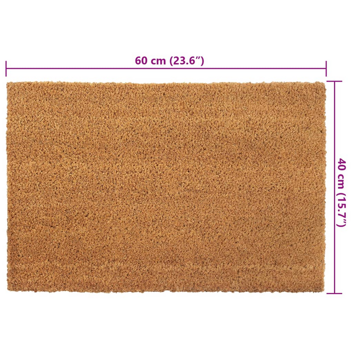 Durable Door Mat 40x60 cm – Natural Tufted Coir, Non-Slip Backing – Perfect for Indoor & Outdoor Use - Premium  from Home Treasures - Just £19.99! Shop now at Home Treasures