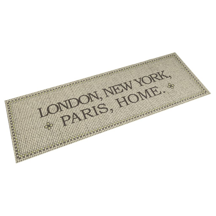 Washable Velvet Kitchen Rug - 60x180 cm, Capital Home Print, Non-Slip & Machine Washable - Premium  from Home Treasures - Just £33.99! Shop now at Home Treasures