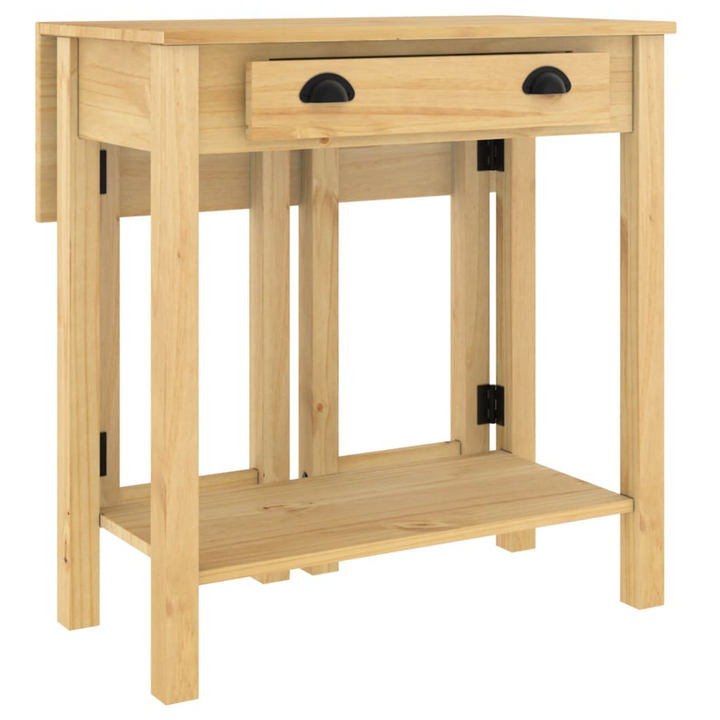 3 Piece Bar Set | Rustic Solid Pine Wood | Foldable Tabletop for Kitchen & Dining - Premium  from Home Treasures - Just £186.99! Shop now at Home Treasures