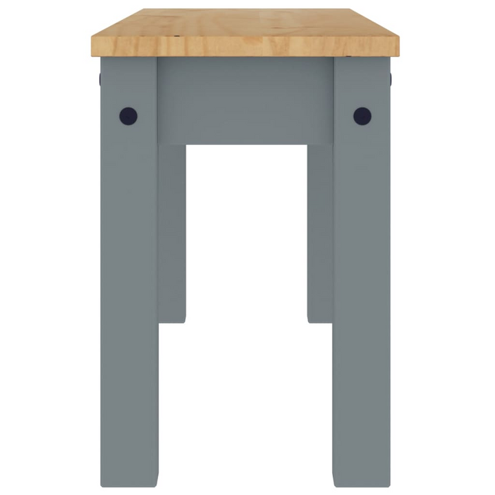 PANAMA Solid Pinewood Dining Bench in Grey - 105x30x45 cm | Rustic Charm for Dining Room & Kitchen - Premium  from Home Treasures - Just £86.99! Shop now at Home Treasures