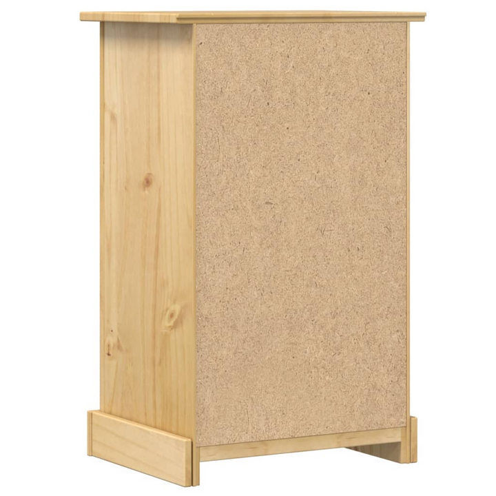 CORONA Bedside Cabinet | Rustic Solid Pine Wood Nightstand | 4 Drawers | Easy Maintenance | 53x39x84 cm - Premium  from Home Treasures - Just £110.99! Shop now at Home Treasures